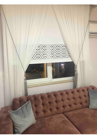 Lazer Kesim Stor Perde - Kalın Mat Model (471164729)