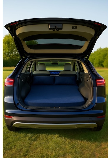 Togg T10x Uyumlu Kamp Yatağı - Şişirme Gerektirmez - Çantalı + 2 Yastık Lacivert