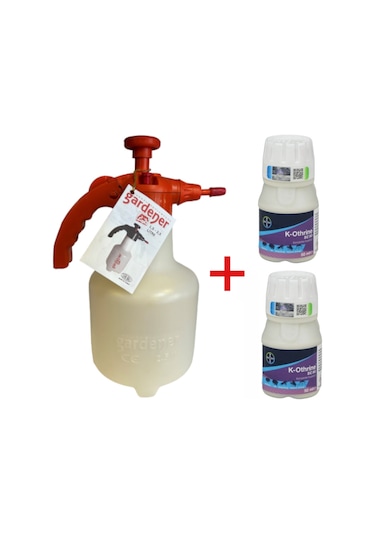 Bayer 2 Adet K-Othrine 50ml Kene,Karınca,Kırkayak İlacı ve 2,5LT Gardener Basınçlı İlaçlama Pompası