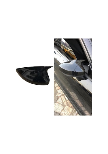 Audi A3 2014/2020 Piano Black Ithal Batman Yarasa Ayna Kapağı 561