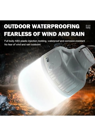 Açık Usb Şarj Edilebilir Led Lamba Ampul Yüksek Parlaklık Acil Beyaz