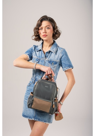Ççs Kadın Sırt Çantası Ccs18027 Gri Gri