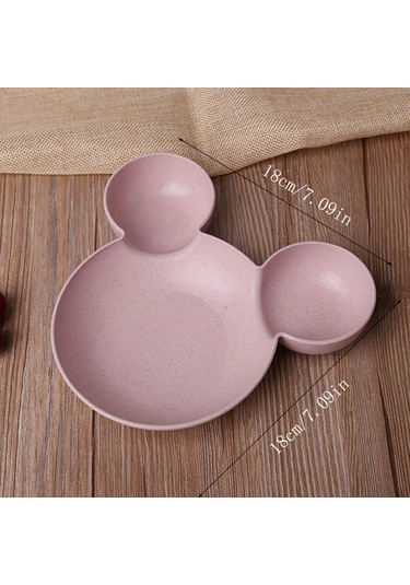 Çevre Dostu 4 Parça Mickey & Minnie Pipet Sofra Takımı - Paslanmaya Dayanıklı