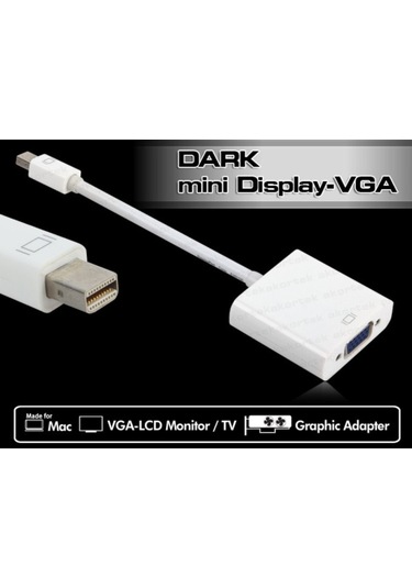 Dark Dk Hd Amdpxvga Mını Dısplay Port –Vga Aktıf Dönüştürücü