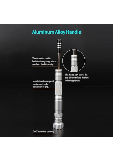 Xindoker Çok Amaçlı 52'li Tornavida Seti: Dizüstü, Tablet, Akıllı Telefon, Pc, Saat Ve Gözlük Tamiri İçin Profesyonel Çözüm
