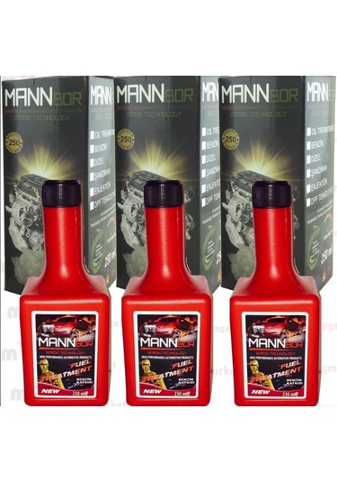 Mannbor Nano Teknolojili Benzin Yakıt Katkısı 250M 3 Adet