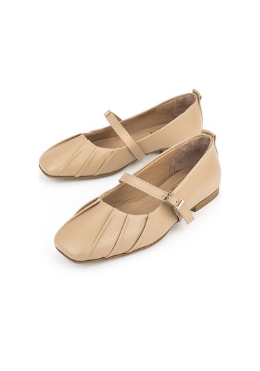 Ziya, Kadın Hakiki Deri Babet 1531054z3436 Ten 1531054z3436 856 Ten