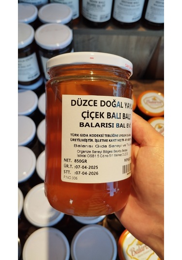 Düzce Yayla Çiçek Balı 850gr %100 Doğal Saf Yayla Balı