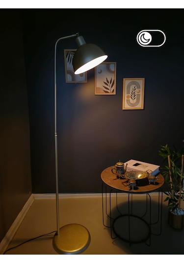 Luzarana Dolce Sarı Lambader Hareketli Başlık Modern Dekoratif Metal T... Sarı