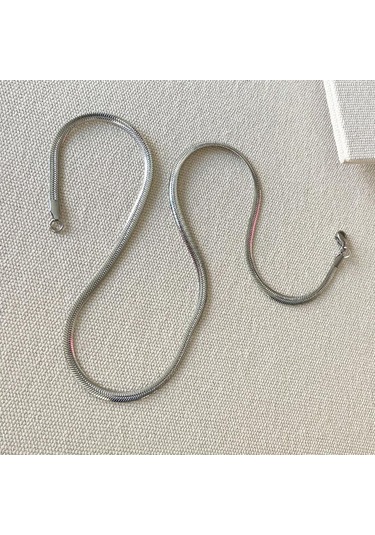 Kaplan Taşlı Trend İkili Çelik Kolye Çok renkli