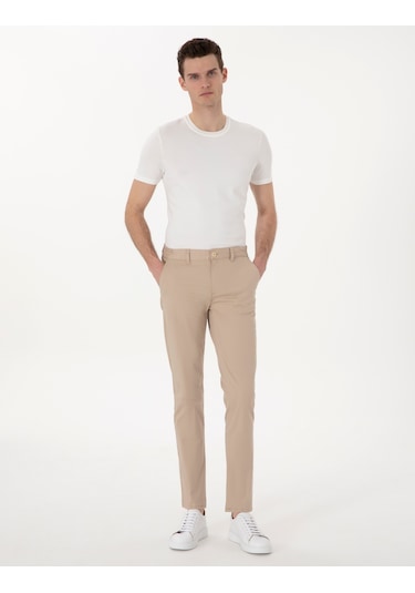 Pierre Cardin Erkek Bej Pantolon Kanvas-chino 50301759-vr011 Bej