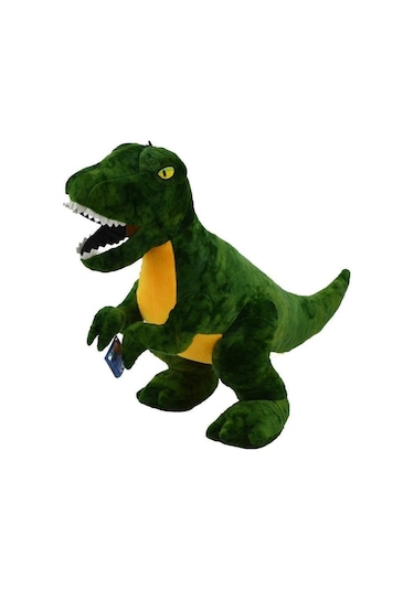 Dev 100 Cm Ayakta Duran Peluş Dinozor Gerçekçi Duruş, Yumuşacık Dev Eğlence Yeşil