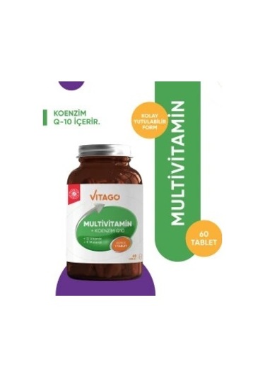 Vitago Multivitamin Koenzim Q-10 Takviye Edici Gıda 60 Tablet