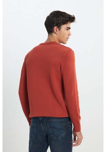 Regular Fit Normal Kesim Turuncu Triko Kazak L242474700 Turuncu