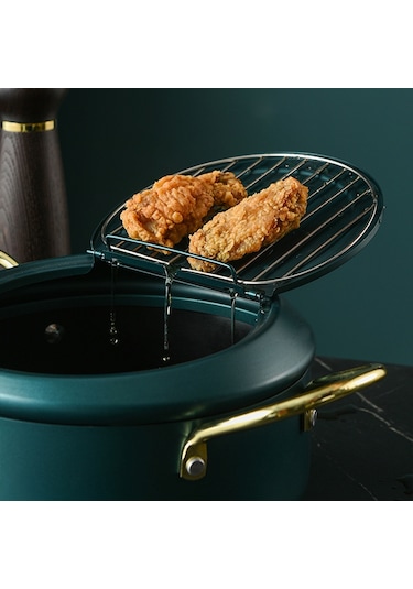 Suntek Magideal Derin Kızartma Tenceresi Japon Tempura Fritöz Tava 20cm-yeşil