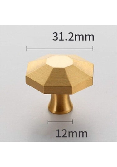 Çekmece Kulpu Tutucu Kapı Kolları Monotrou Mobilya Kulpları Vidalarla, 2, Altın Rengi Paket