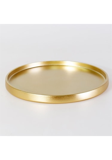 Victoria Yuvarlak Tepsi Altın