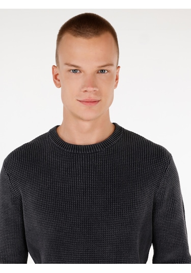 Colins Antrasit Erkek Kazak Antrasit