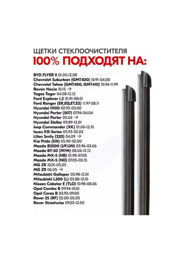 Skyway Çerçevesiz Araç Silecekleri 450 450 Mm 188285237