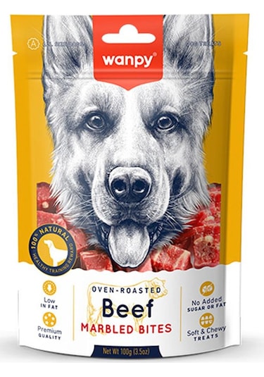 Wanpy Marbled Et Parçalı Yetişkin Köpek Ödülü 100 G