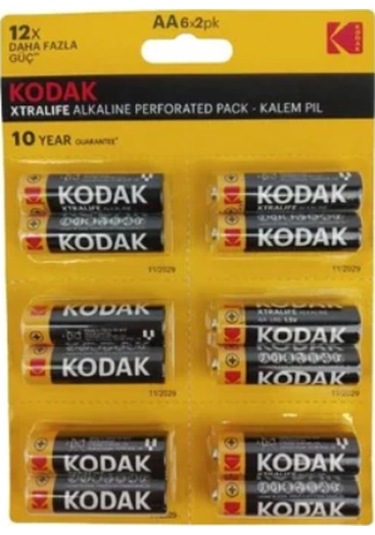 Kodak LR6 Xtralife Alkalin AA Kalem Pil 6 x 2'li