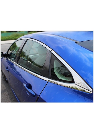 Honda Cıvıc Fc5 Krom Cam Çıtası 8 Prç 2016 Üzeri Paslanmaz Çelik