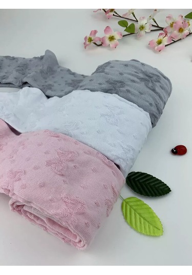 John Jeniford 3 Renkli Külotlu Çorap Seti 6546546 Beyaz