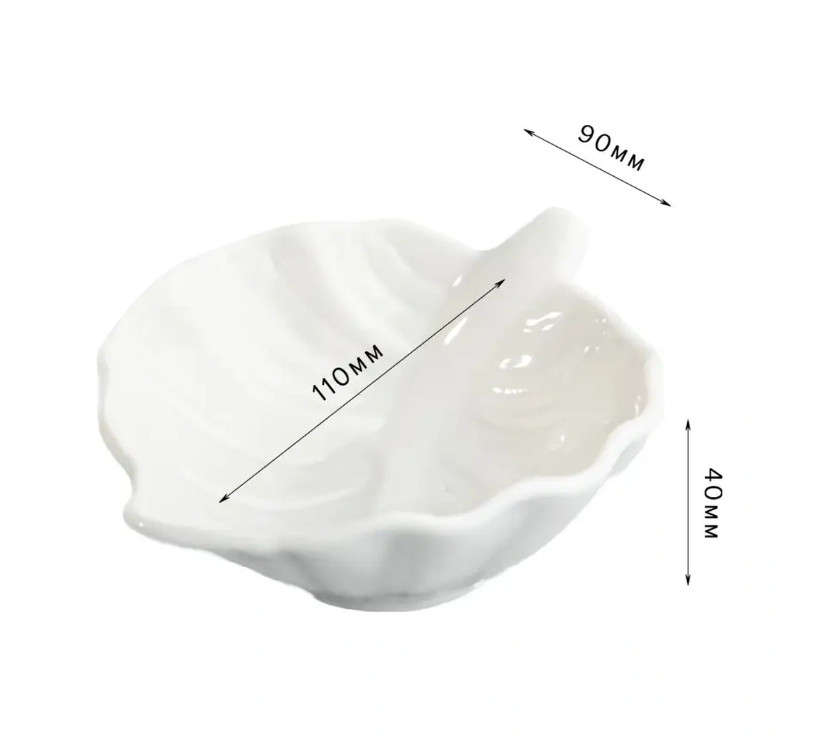 Good Sale Seramik Sosluklar 100x90 Mm 3'lü Set. 11279708 Beyaz