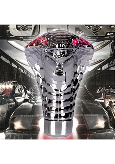 Youmex Araba Manuel Vites Kolu Kapağı - Evrensel Uyumlu Kırmızı Led Işıklı Abs Vites Kolu Dekoru Kırmızı