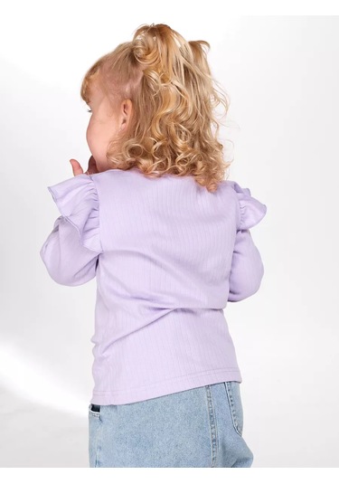 Lantana Lila Renginde Kanatlı Süslü Kazak 156341316 Leylak