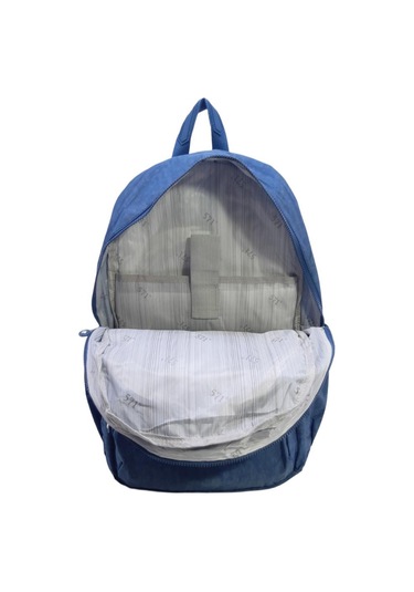 Klinkır Okul Çantası Lise Ortaokul Üniversite Kadın Sırt Çantası Hafif Kumaş Çok Cepli Mavi