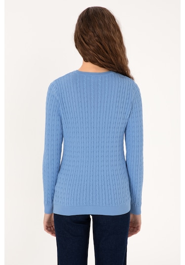 U.s. Polo Assn. Kadın Açık Mavi Kazak /triko 50313626-vr003 Acık Mavı