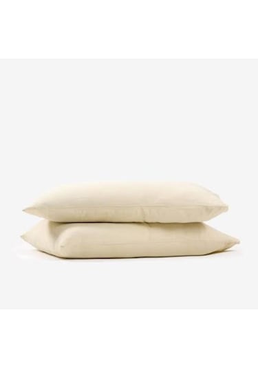 50x70cm 2adet %100 Cotton Yastık Kılıfı Krem