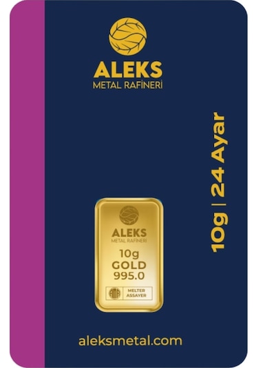 Agakulche 10 Gr 995 24 Ayar Amr Külçe Altın