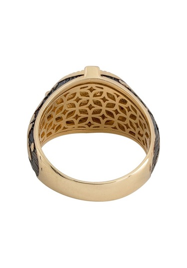 14 Ayar Altın Kabartmalı Tasarım Denizci Pusulası Erkek Yüzüğü (552567256)