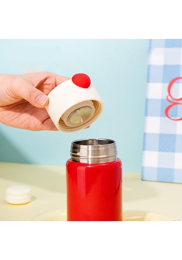 Jian Fan Termos Kupası Kadın Çocuk Öğrenci Kupası - Sarı Sarı