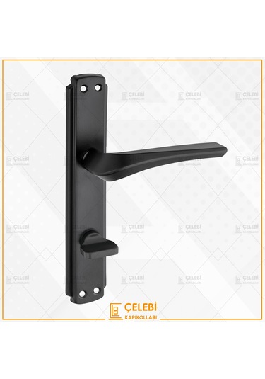 Venüs Kol Aynalı Siyah Wc Kapı Kolu