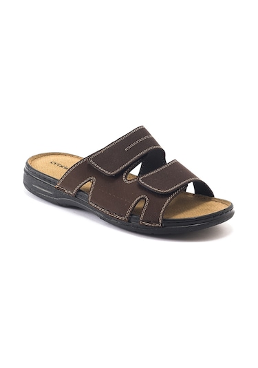 Carlaverde Anatomic Erkek Terlik 4416 Kahve Kahverengi