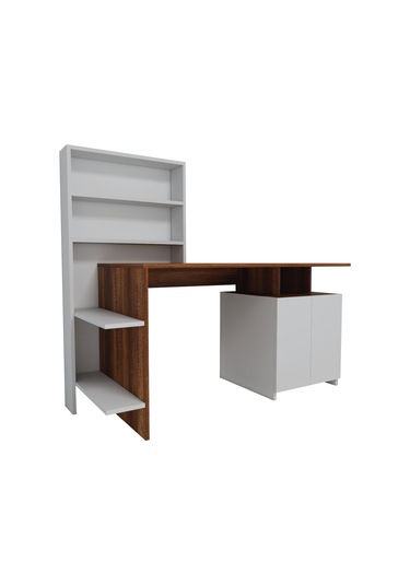 Arnetti Çalışma Masası Melis Bilgisayar Masası Beyaz - Ceviz