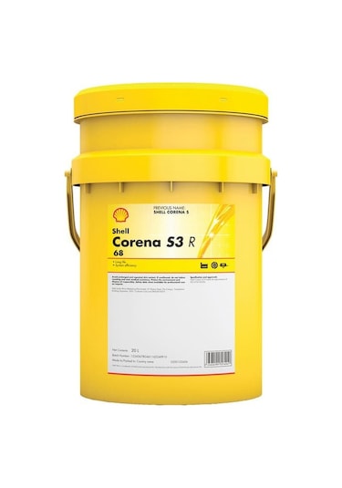 Shell Corena S3 R 68 Vidalı ve Kanatlı Hava Kompresör Yağı 20 L