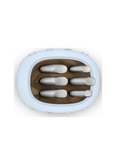 Smeg Kbsf02pb Pastel Mavi Standlı Bıçak Set Mavi