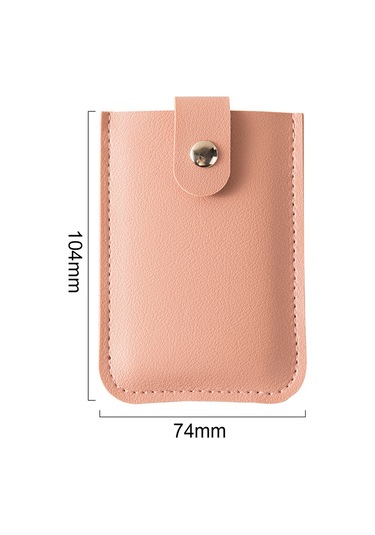 Tenfowee Kırmızı Pu Deri Gizli Çekmeli Kartlık, 5 Kartlı Kapasite, Basma Kapağı İle Güvenli Kart Saklama Aleti