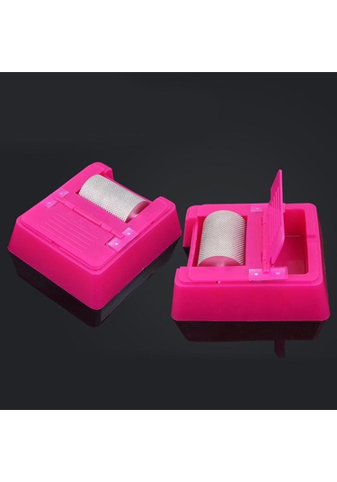 Dolıty Yağ Kenar Kutusu Leathercraft Kaba-tahıl-silindiri Pembe