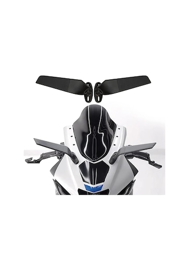 Kawasaki Ninja Zx 4rr H2r Yarasa Kanat Ayna Küçük Siyah