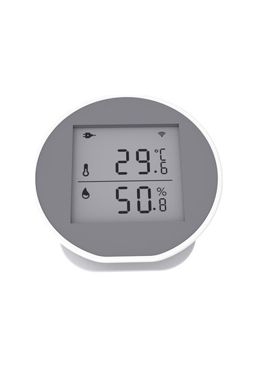 Alexa Ve Google Home İle Uyumlu Yüksek Ve Düşük Sıcaklık Nem Monitörü Beyaz