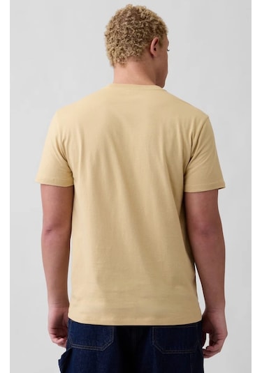 Gap Everyday Soft Basic Gap Logo 856659 T-shirt Kısa Kol Tişört Erkek T-shirt SARI