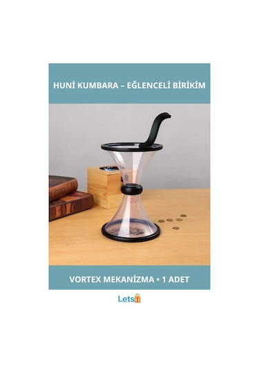 Eğlenceli Huni Şeklinde Kumbara Vortex Bank TEK EBAT