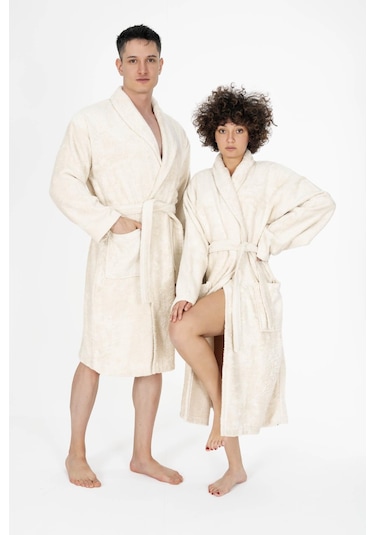 Varol Bukle Gramajlı Bambu Unisex Bornoz Krem-s/m Krem