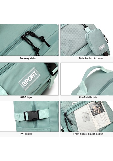 Yuntech01 Geniş Kapasiteli Oxford Kumaş Sırt Çantası - Her Türlü İhtiyaca Uygun Çok Fonksiyonlu Erkek Ve Kadın İçin Siyah