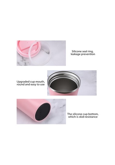 380ml Kahve Kupası Sızdırmaz Yalıtımlı Termal Kupa Araba Taşınabilir Seyahat Kahve Kupası Paslanmaz Çelik